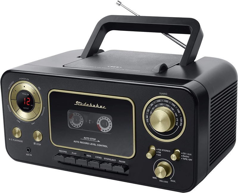 SB2135BG Portable Stereo CD Player with AM/FM Radio and Cassette Player/Recorder