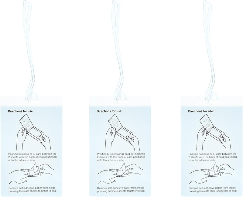 Tags, Clear, 4.5 X 2.75 X 0.25