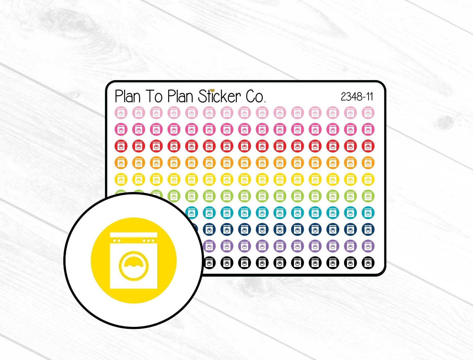 2348-11~~Washing Machine Tiny Icons Planner Stickers. | eBay