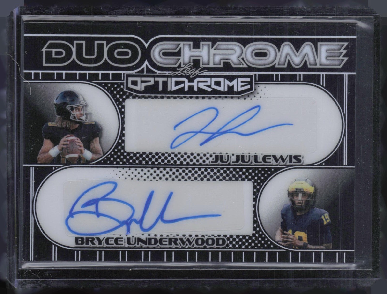 2025 Leaf Optichrome Duo Chrome Black Ju Ju Lewis Bryce Underwood 1/1 Auto