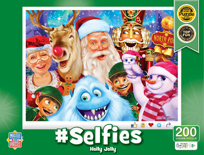 MasterPieces - Selfies - Holly Jolly 200 Piece Jigsaw Puzzle