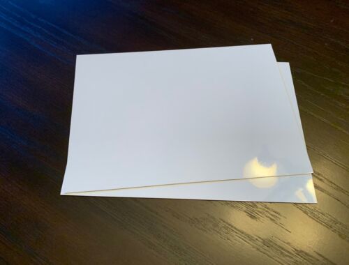 5" x 7" PHOTO SHEET -Aluminum Sublimation Blanks, white, square corners - 20 Pcs