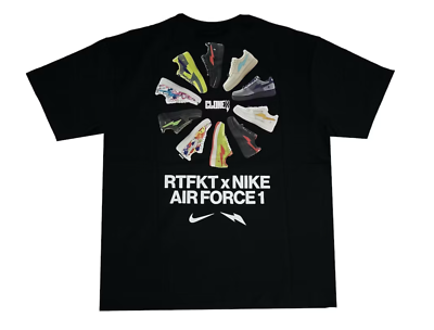 100 Authentic RTFKT x Nike Air Force 1 Forging Tee Size Large L