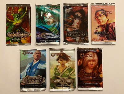 Legend of the Five Rings CCG - 7 Booster Packs Lot - Factory Sealed