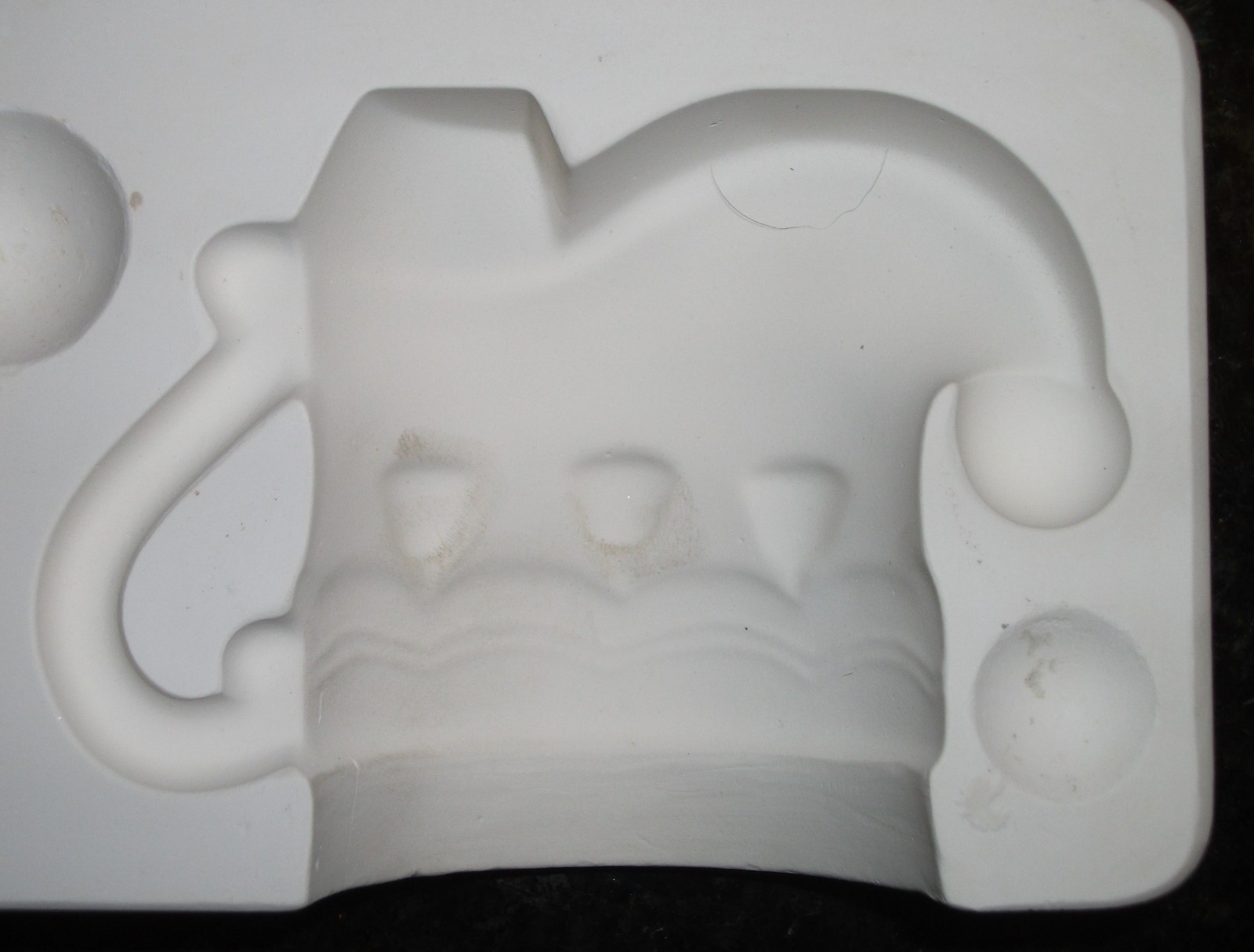 Mold for ceramic castings - R574 - Christmas Boot/Stocking Cup - 2 cups in mold