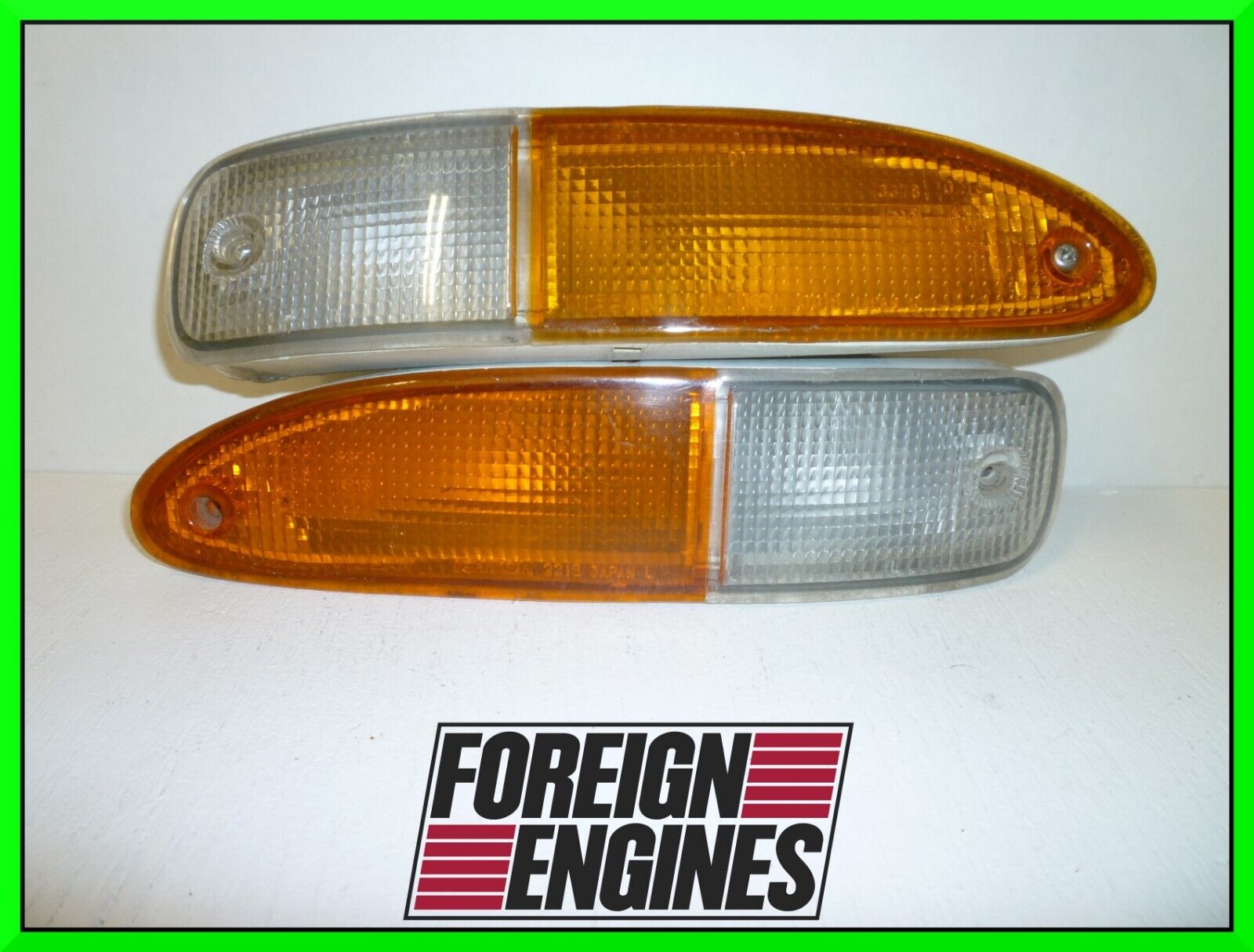 JDM NISSAN S13 180SX OEM ICHIKOH 3318 CHUKI BUMPER TURN SIGNAL LIGHTS 240SX JDM NISSAN S13 180SX OEM ICHIKOH 3318 CHUKI BUMPER TURN SIGNAL LIGHTS 240SX