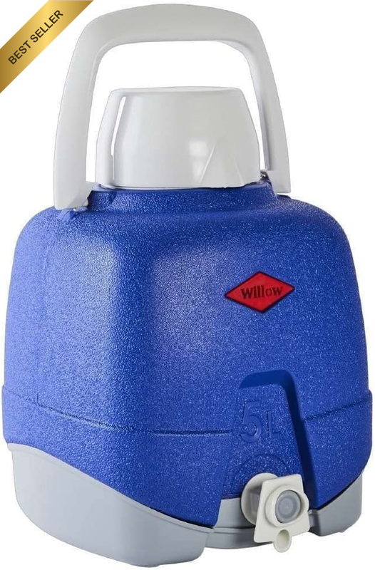 Decor Cooler Jug with Tap, 5 Litre Capacity, Blue