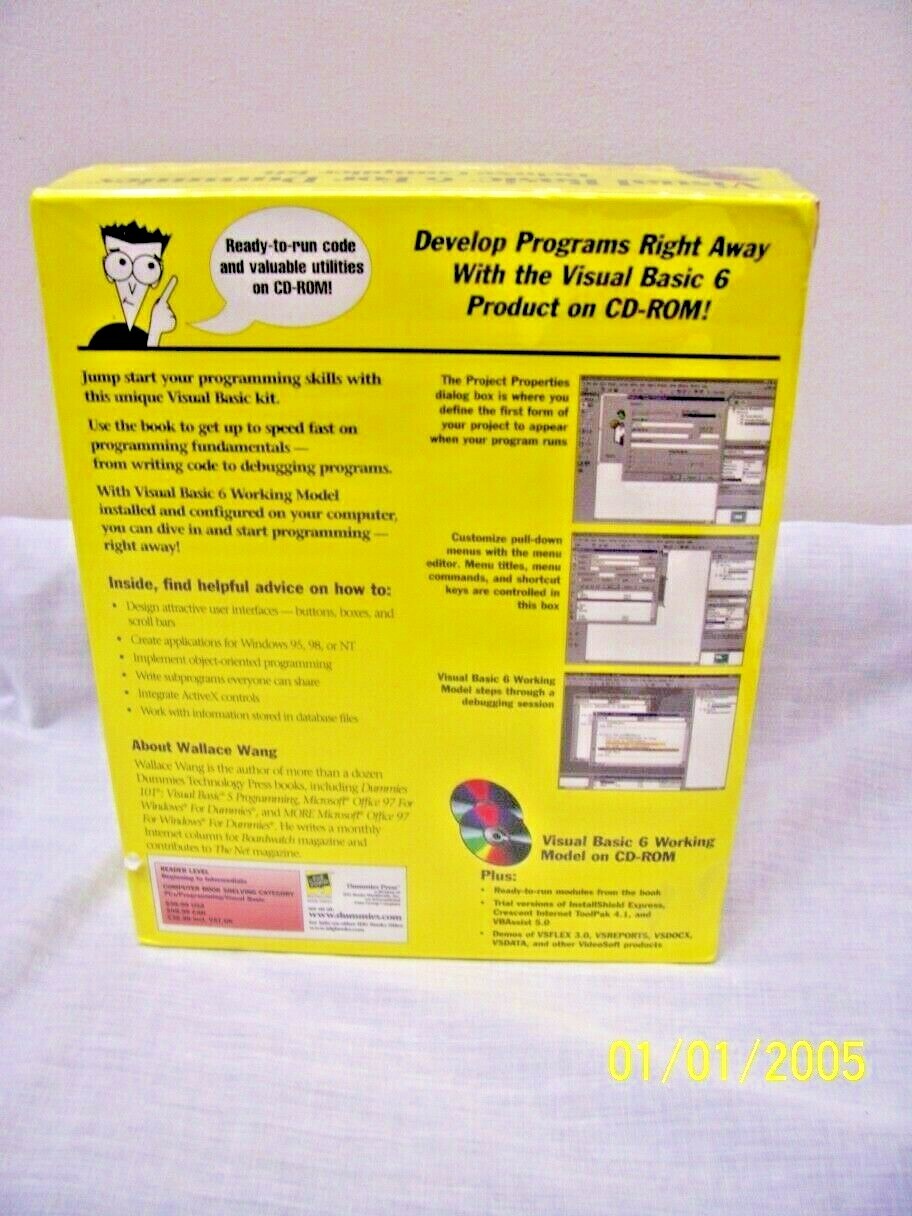 NEW! Visual Basic 6 For Dummies/Deluxe Compiler Computer Kit! FREE Shipping!