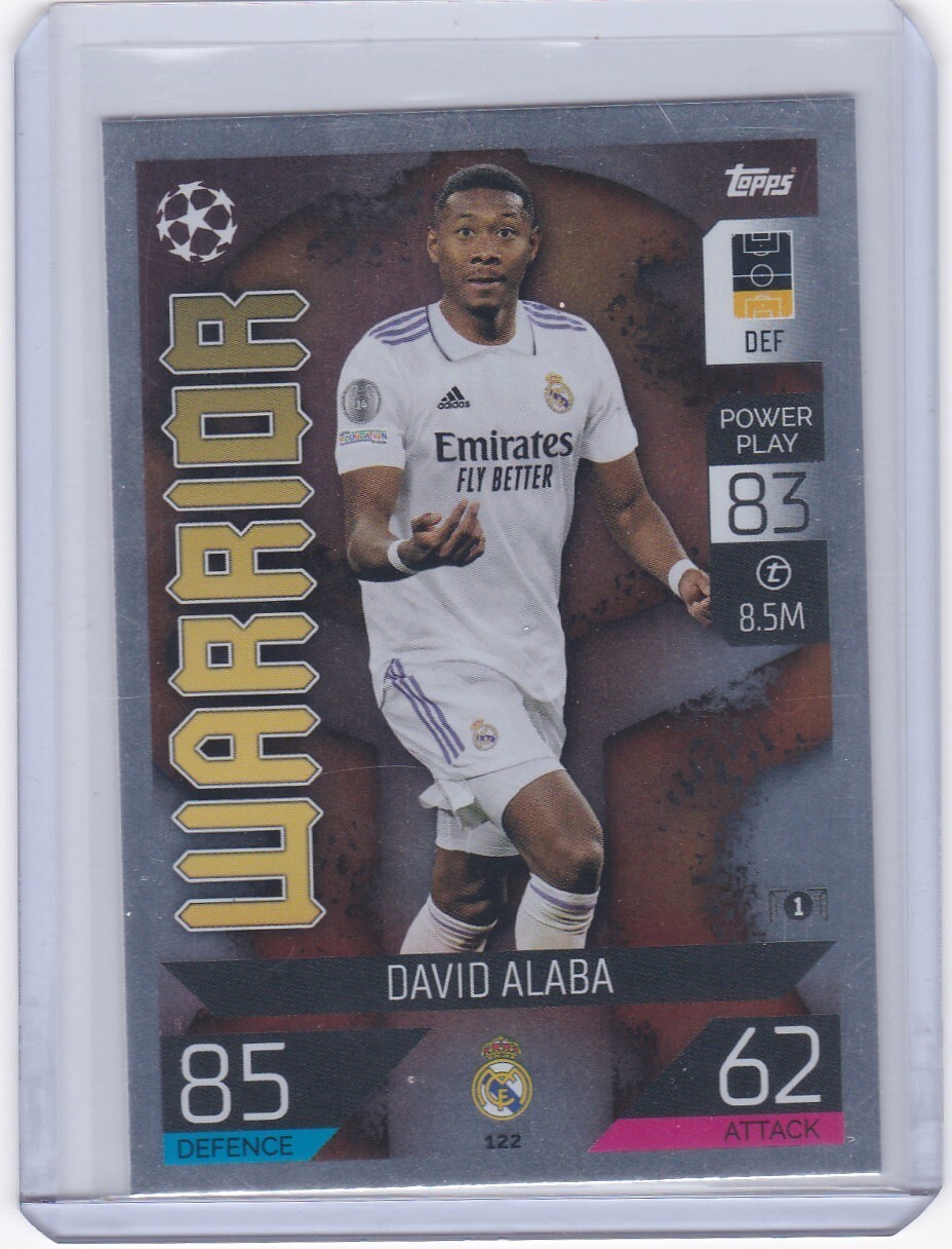 2022-23 Topps Match Attax UEFA David Alba Warrior Real