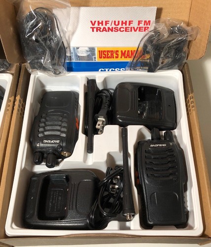 4PCS Baofeng BF-888S Two Way Radio Walkie Talkie Wireless Handheld UHF400-470MHz