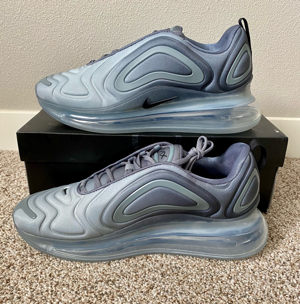 grey and black air max 720