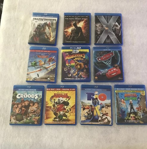 Disney Blu Ray Movies Lot Of 10(7 Disney 3 Action) All Have