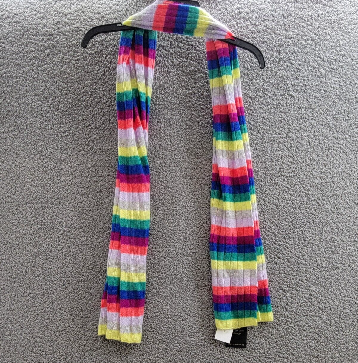 Charter Club Cashmere Stripe Muffler Scarf Women's One Size Multicolored - Picture 2 of 14