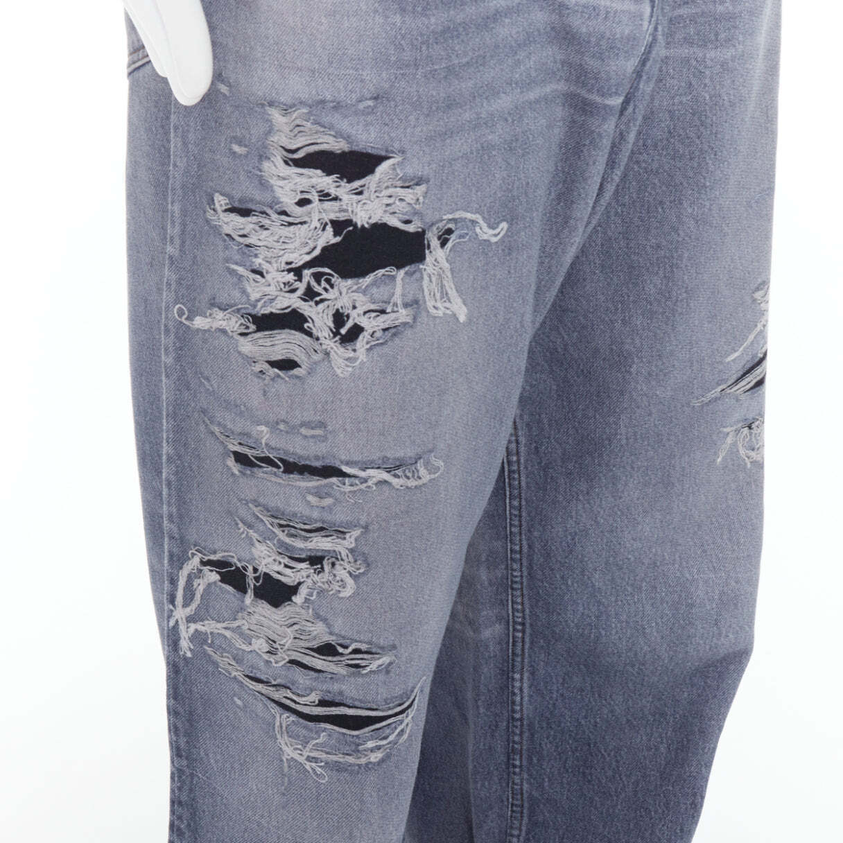 BALENCIAGA Demna 2023 blue tromp loeil jean printed wide leg BALENCIAGA Demna 2023 blue tromp loeil jean printed wide leg