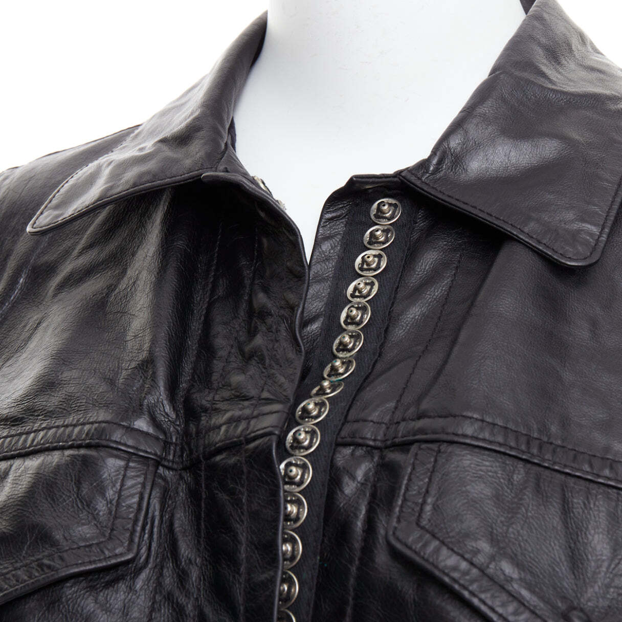 本人期　ANN DEMEULEMEESTER leatherjacket Anu Perfecto – Ann Demeulemeester