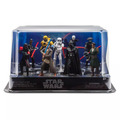 Disney Store Star Wars Figures Obi-Wan Kenobi Deluxe Figurine Set Of 9 NEW