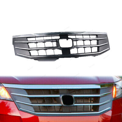 Front Upper Bumper Mesh Grill Grille Chrome Fits 2010 2011 2012 Accord Crosstour