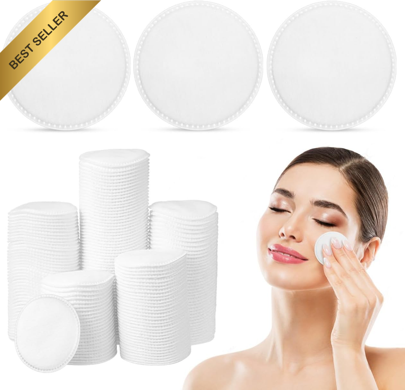 200Pcs Thickened Three-Layer Makeup Cotton Pads Absorbent Facial Rounds Makeup R