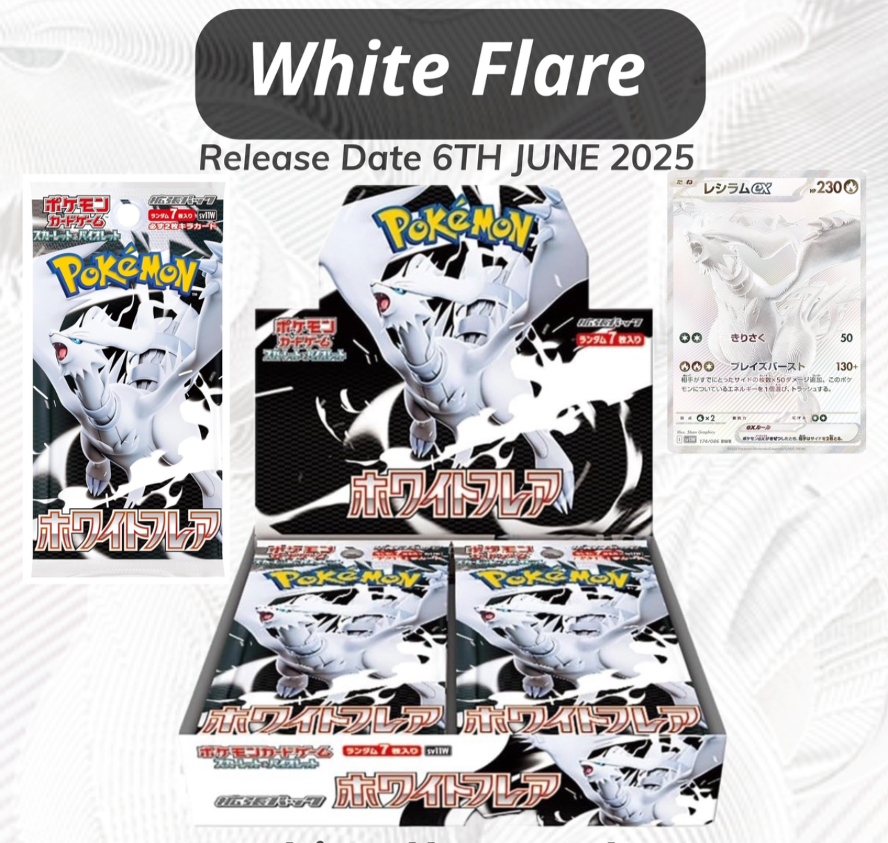 pokemoncard white flare ホワイトフレア 1box Japanese Pokemon White Flare Booster Box sv11W w/shrink NEW