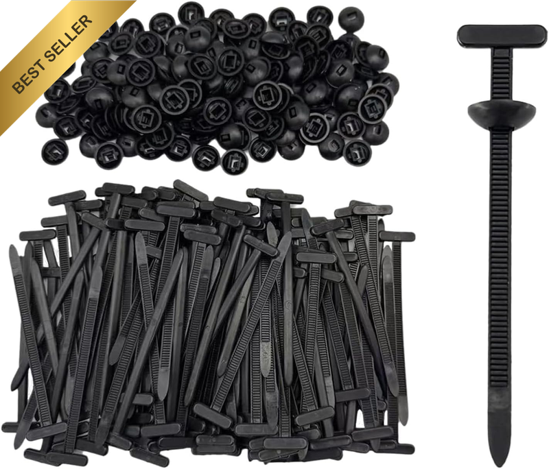 Upgraded Nylon Universal Cable Tie Buckle, Heavy-Duty Self-Locking Cable Tie Hol