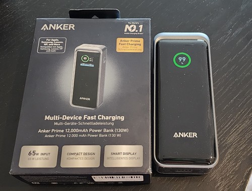 ②Anker Prime Power Bank 12000mAh 130W Amazon.com: ANKER Prime Power Bank, 12,000 mAh 2-Port