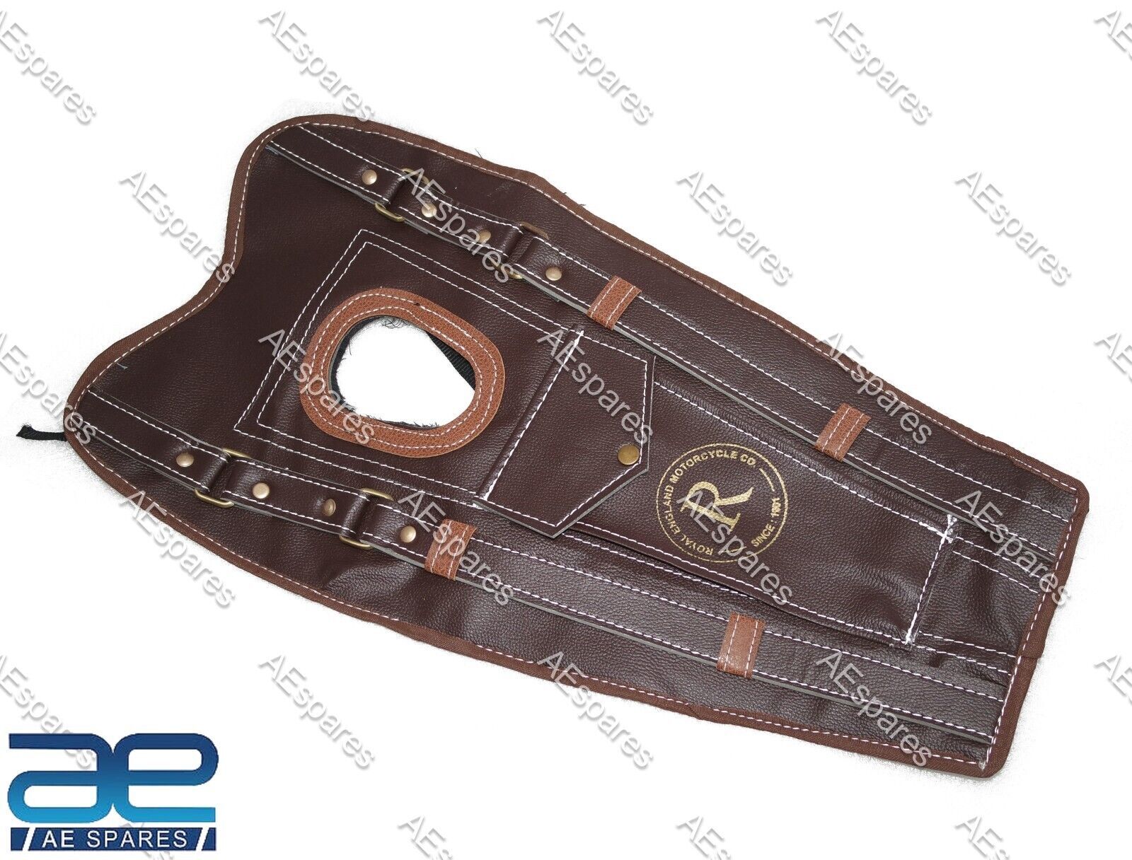 Fuel Tank Cover Protector for Strap For Royal Enfield Classic Bullet 350 500 