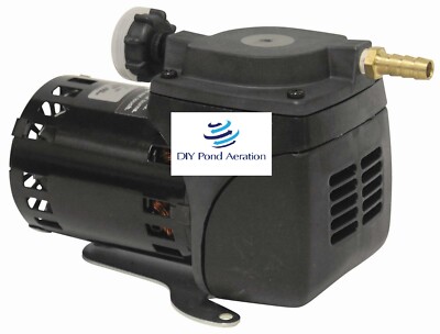 NEW Gast 115v 1.5 cfm 25 PSI Pond Aerator Compressor Pump -Perfect for Solar Use