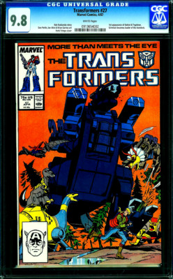 TRANSFORMERS 27 CGC 9.8 WP Copper Age MARVEL COMICS 1987
