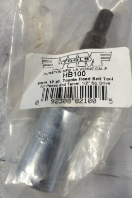 Vim Products Bits HB100 Toyota Head Bolt Tool 8mm 12 Point.