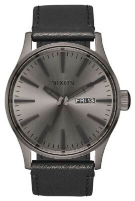Кожаные часы Nixon Sentry — бронзовый / черный — новинка