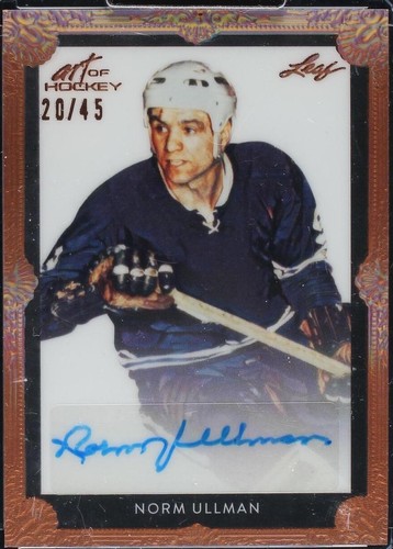 2021-22 Leaf Art of Hockey - Norm Ullman #BA-NU1