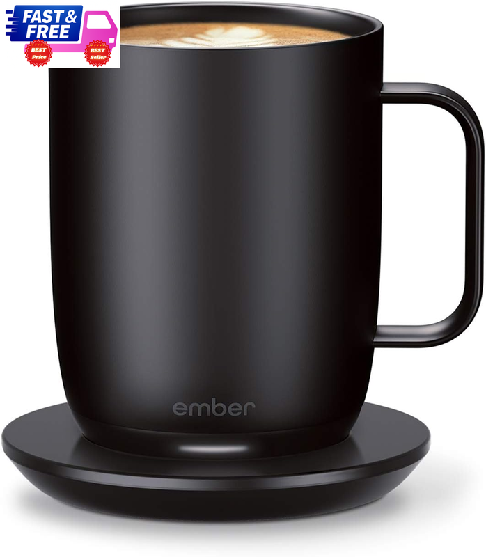 Smart Mug 2 14oz Temperature Control Heated Coffee Mug App Controlled Black