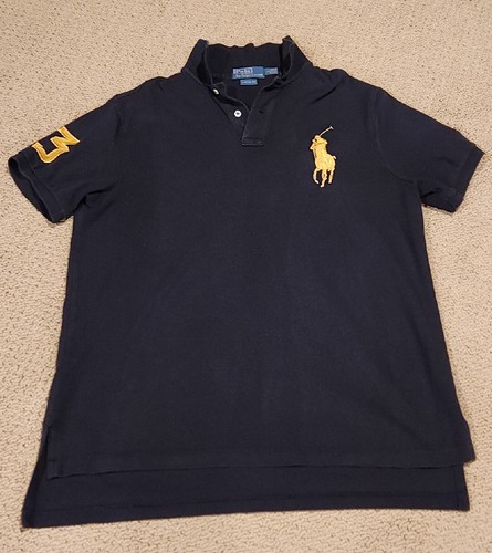 1*様 Made In USA W34 POLO Ralph Lauren PO Trump #45 Ralph Lauren Polo Shirt Big Pony US Flag Shield