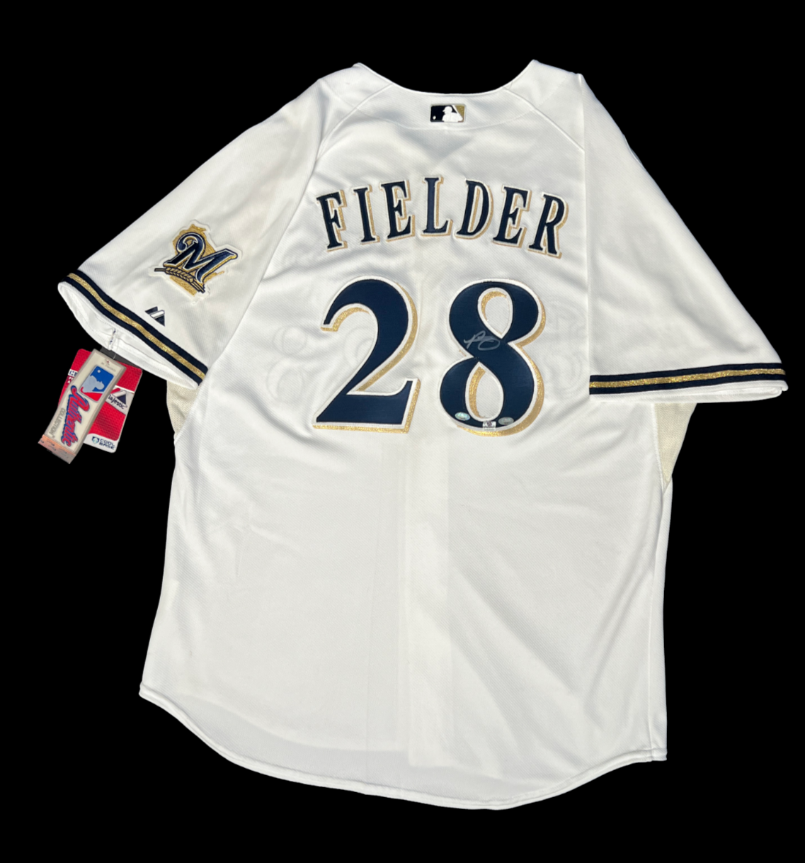 Prince Fielder Signed on Back Milwaukee Brewers Jersey