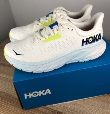 Hoka One One Arahi 7 Men s Size 8.5D  Blanc De Blanc/Virtual Blue  Running Shoes