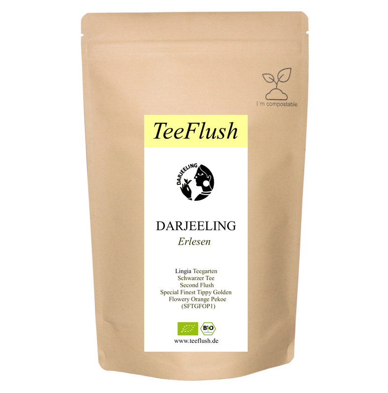 Darjeeling Second Flush 2021, Ftgfop1, Bio, Jardin Lingia, ThÃ© Noir Vrac , 500g