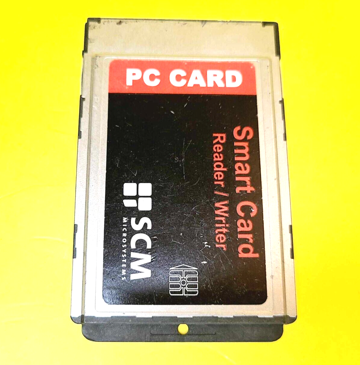 PC CARD SCR243 SMART CARD READER WRITER SCM MICROSYSTEMS P/N