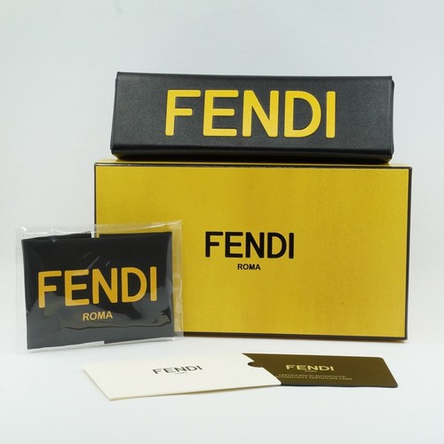 Pre-owned Fendi Fe40072u 14c Light Ruthenium/silver Mirror 57-17-140 Sunglasses Aut...
