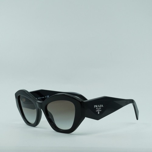 Pre-owned Prada Pr07ys 1ab0a7 Black/grey 53-19-145 Sunglasses In Gray
