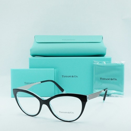 NEW TIFFANY & Co. TF2180 8274 Black On Blue 52mm Eyeglasses
