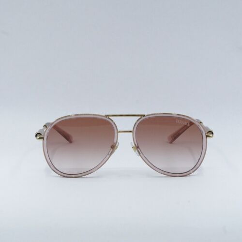 Pre-owned Versace Ve2260 100213 Brown Transparent/pink Gradient 60-16-140 Sunglasses