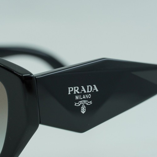 Pre-owned Prada Pr07ys 1ab0a7 Black/grey 53-19-145 Sunglasses In Gray