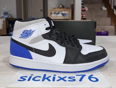 DS NIKE AIR JORDAN 1 MID SE 'Union Royal Black Toe' Size 10 [852542 102]