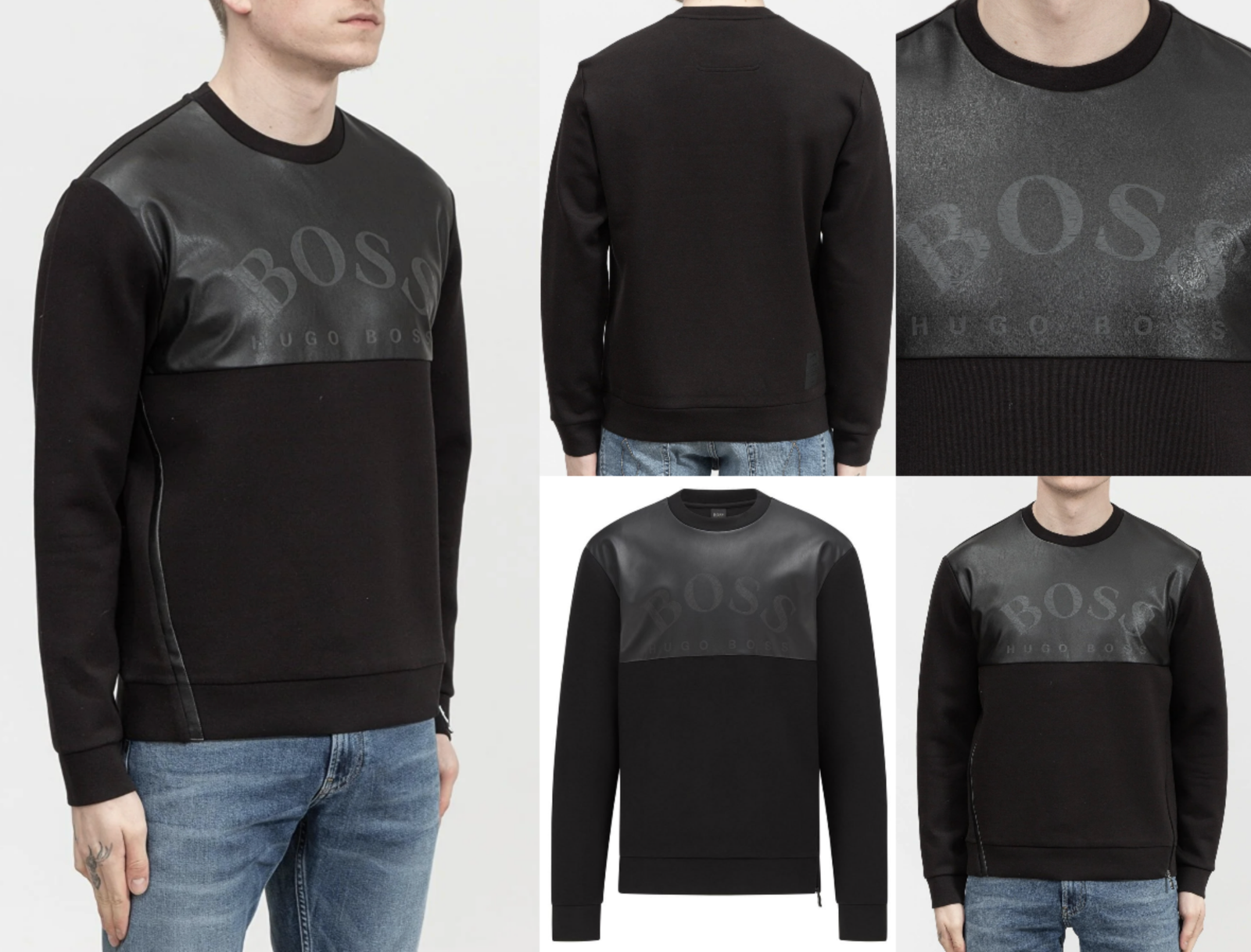 Pre-owned Hugo Boss X Ajbxng Joshua Sweater Sweatshirt Jumper Sweat Jacket Pullover In Black
