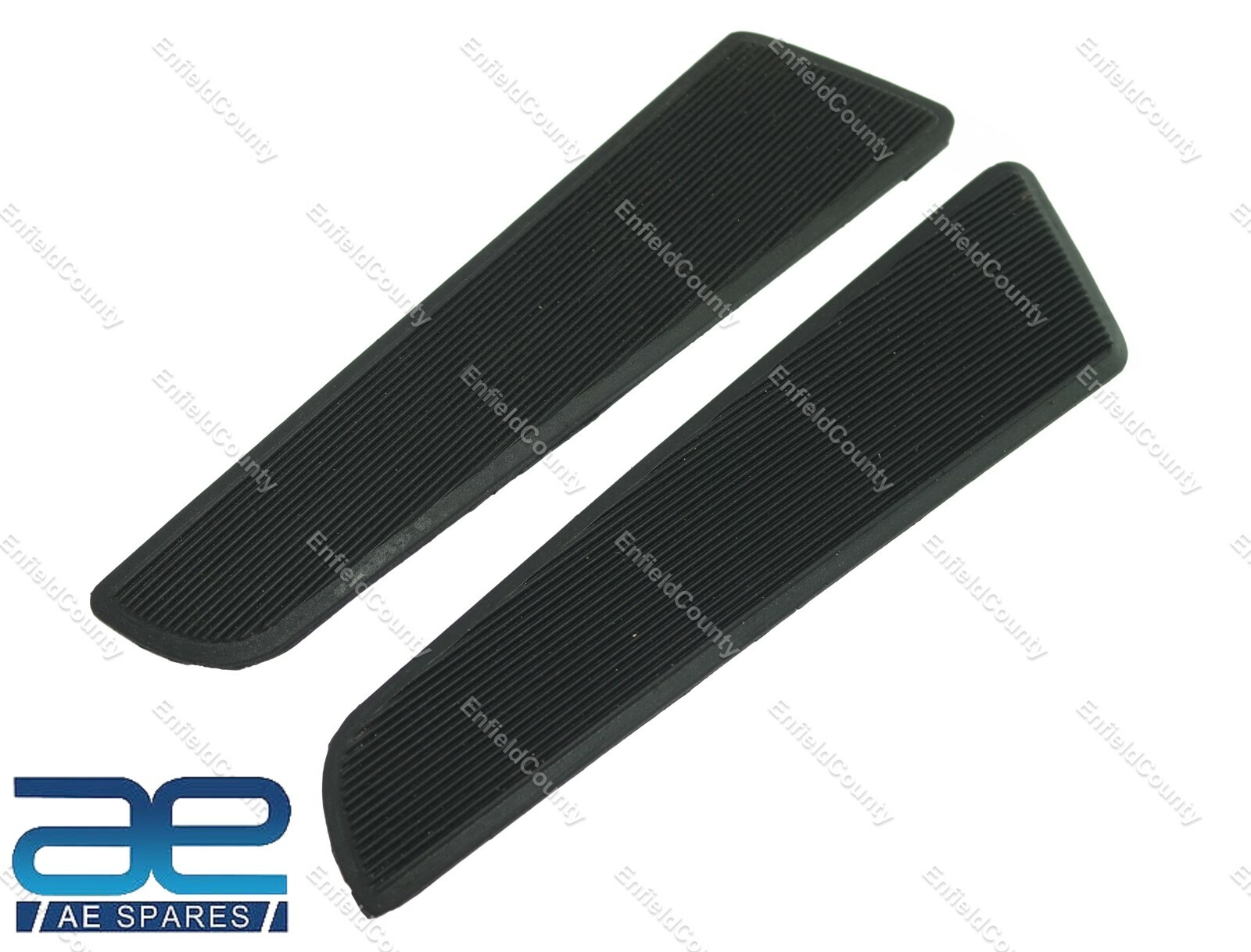 For NORTON ES2 ATLAS DOMINATOR Slimline Fuel Tank Knee Grip Black Pair 