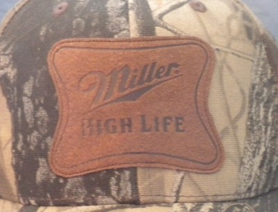 Miller High Life Adjustable Camo Cap 55% Cotton, 45% Polyester