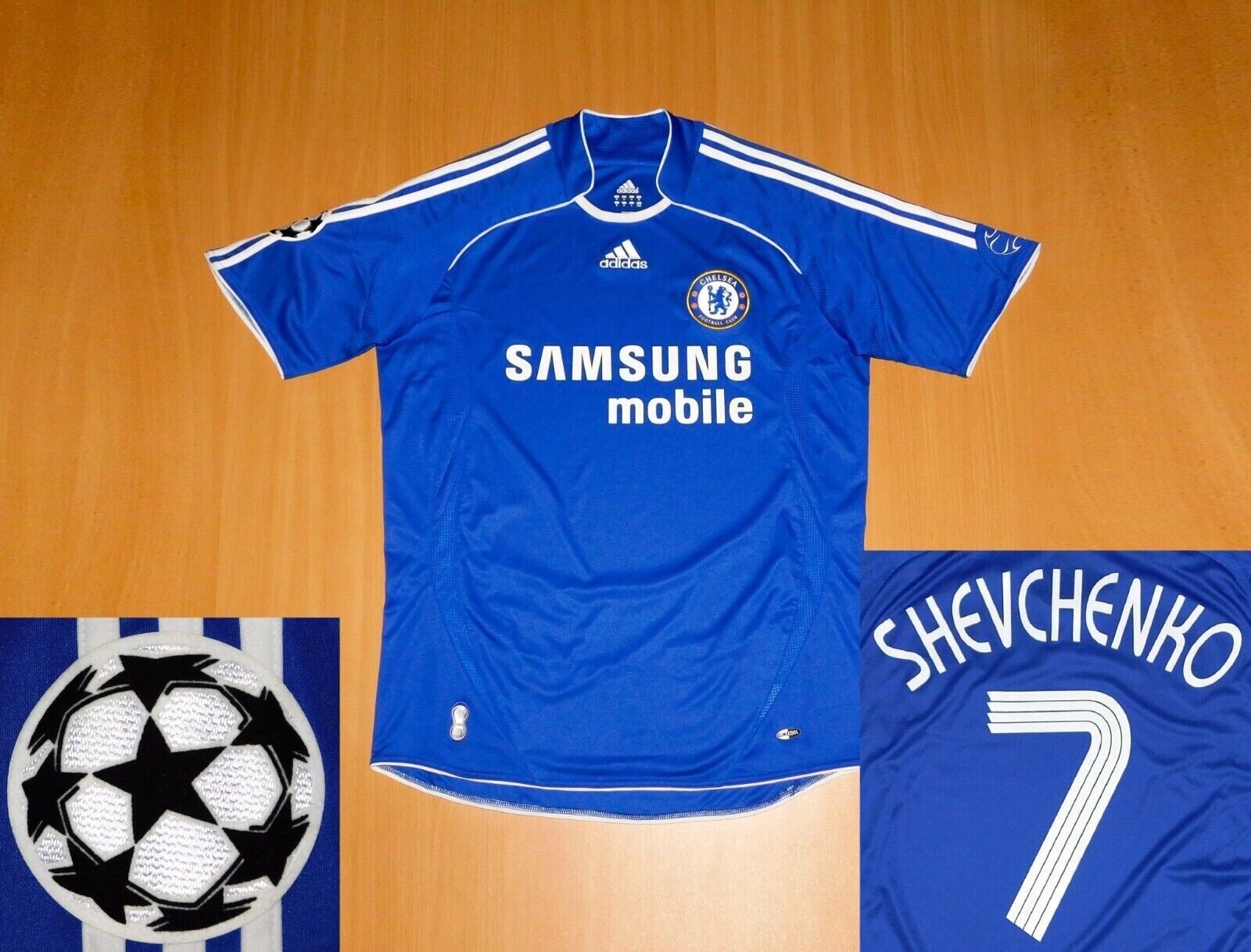 Chelsea FC Shevchenko 7 Tシャツ 2006-08 Chelsea Home Shirt Shevchenko #7 - 6/10 - (M)