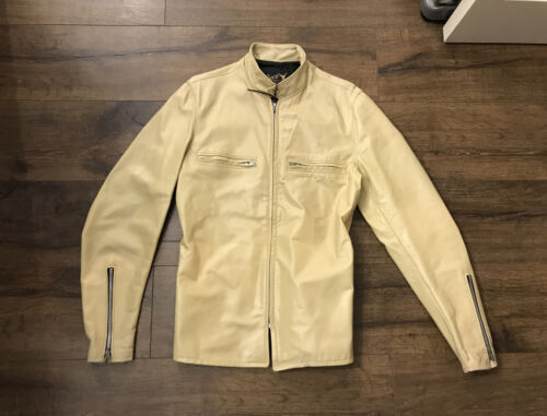 Original Vintage Cream Buco J-100 Steerhide Cafe Racer Original Vintage Cream Buco J-100 Steerhide Cafe Racer