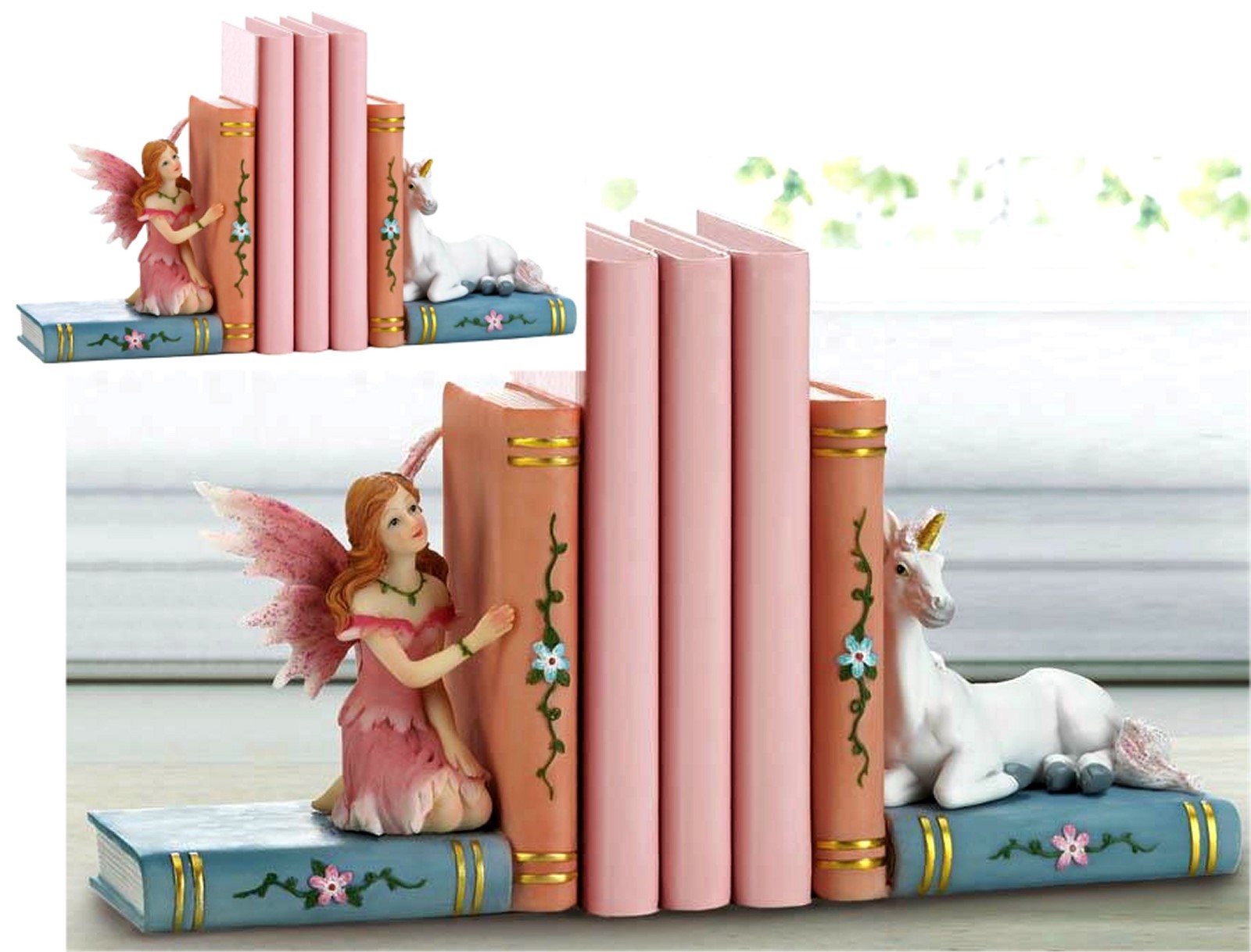 ENCHANTED FAIRY TALE BOOKENDS ** NIB