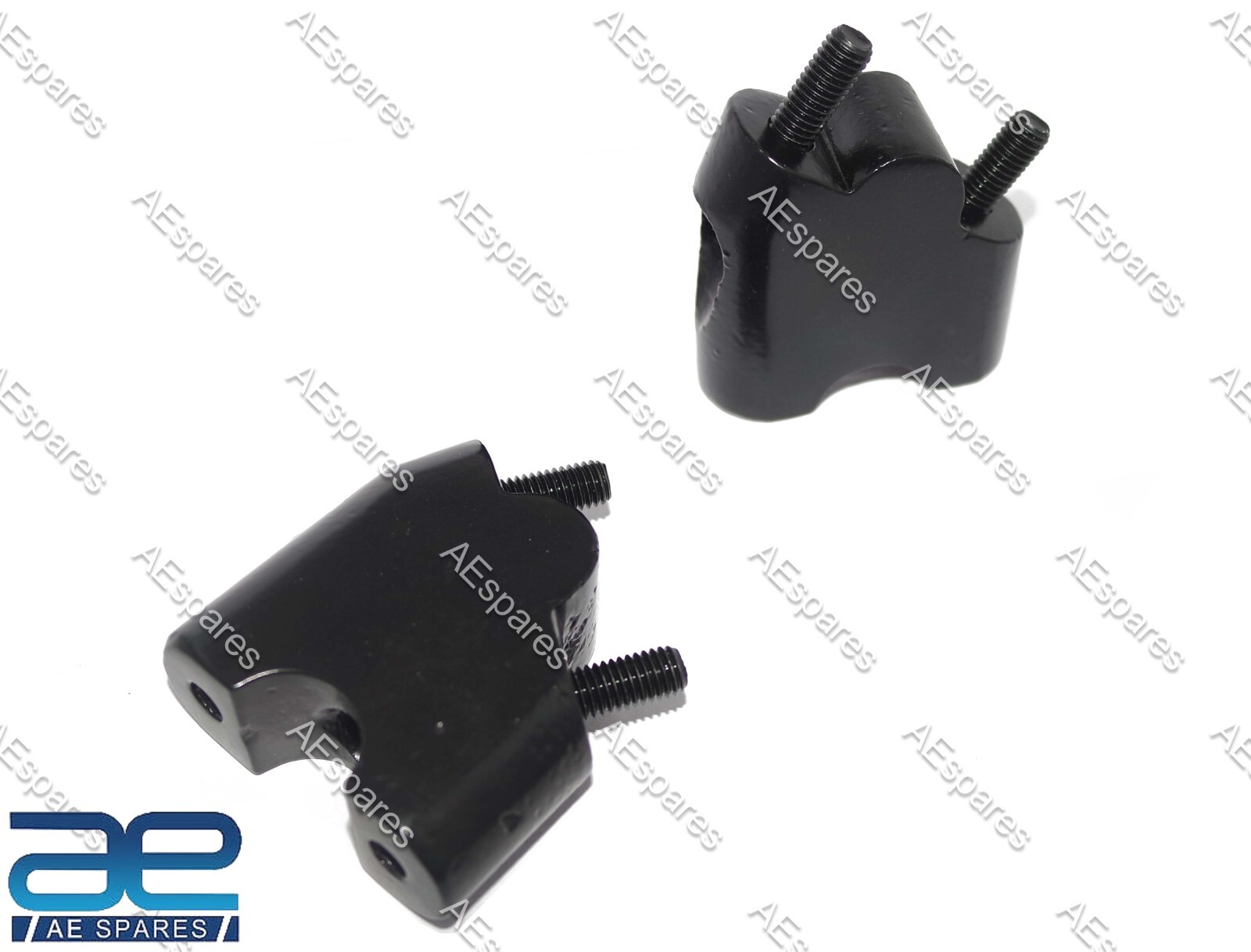 For Royal Enfield Interceptor 650cc Risers 45mm Black